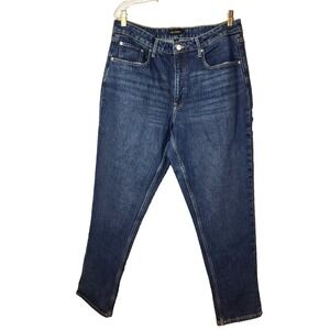 Free Assembly Womens Super High Rise‎ Straight Dark Wash 5 Pocket Jean 16